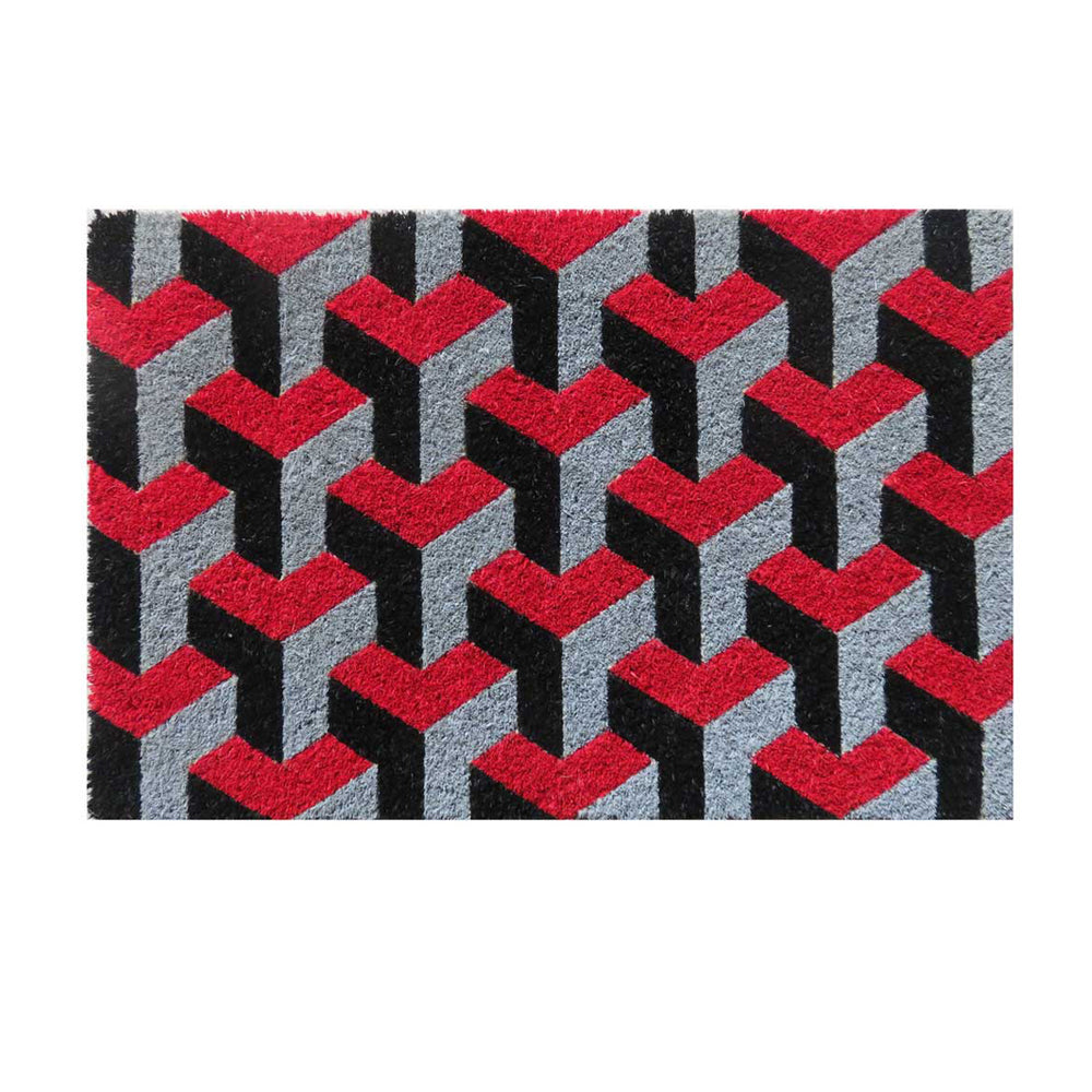 3D design coir door mat