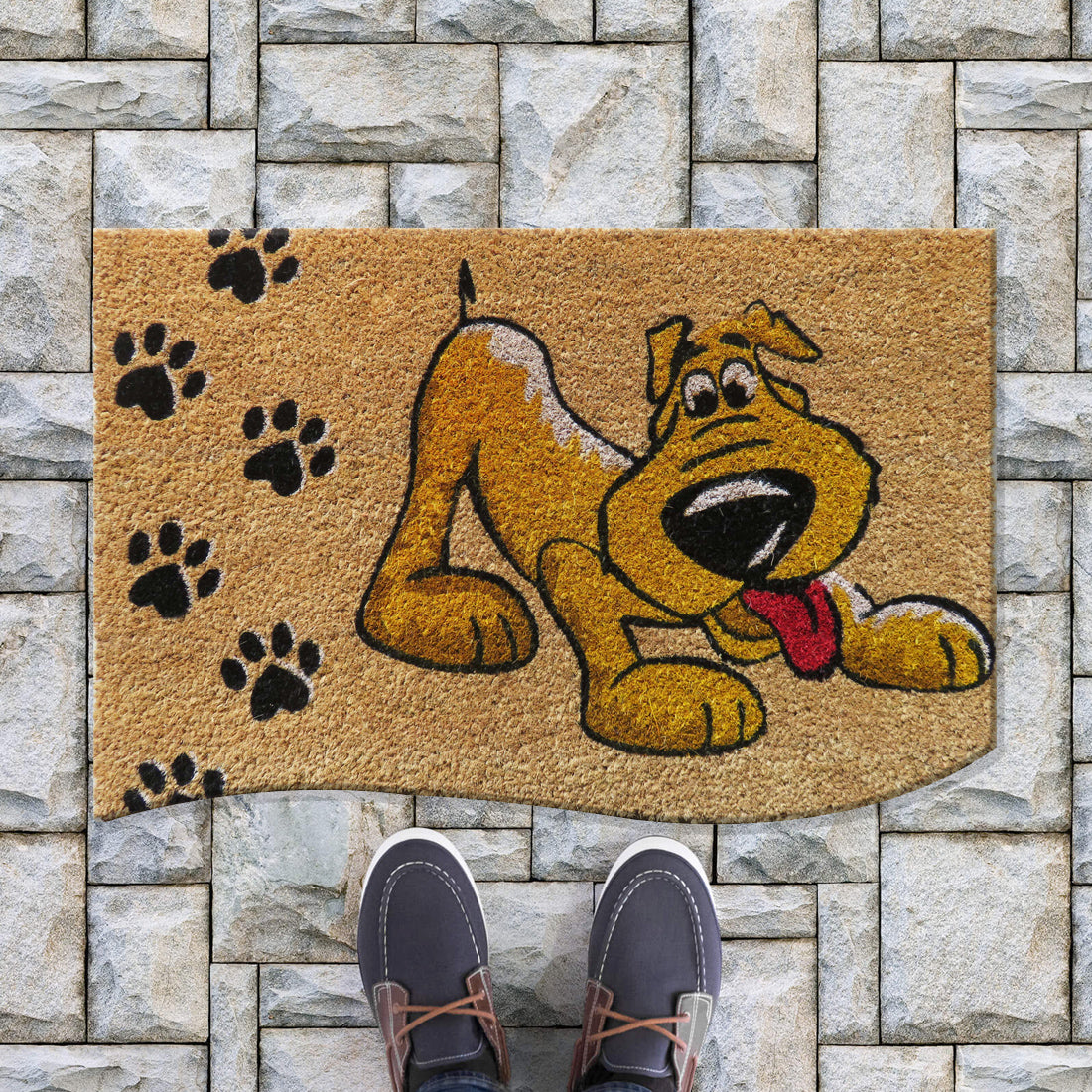Dog shaped deals door mat