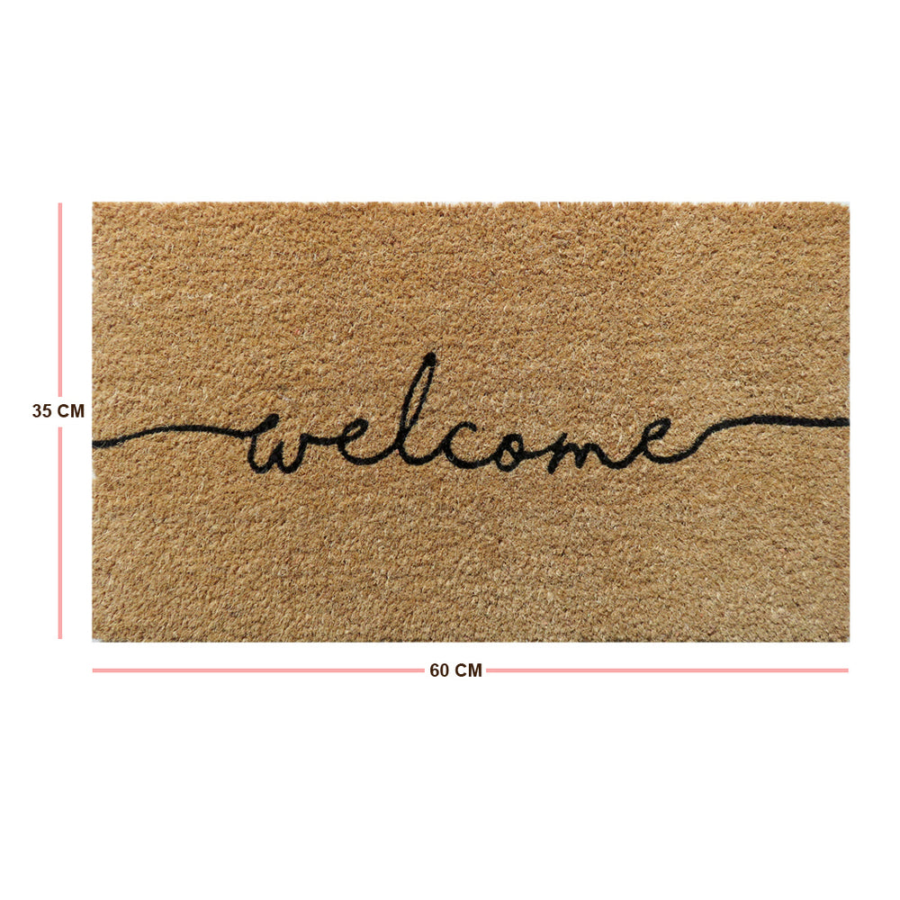 Plain welcome coir doormat