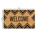 Welcome Chevron Coir Doormat 45x75 cm – ATMAH, view 2