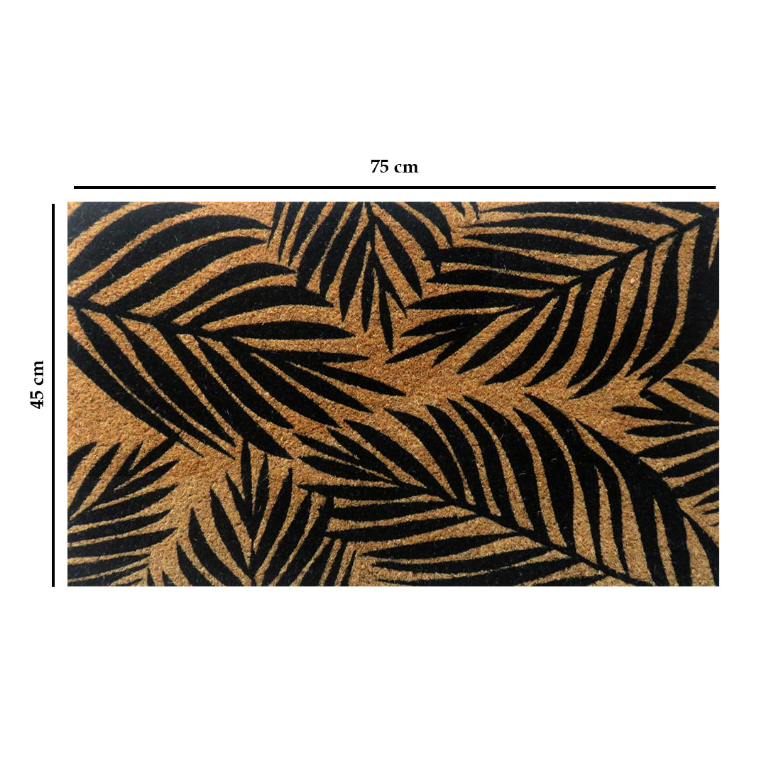 Tropical Leaf Coir Doormat 45x75 cm – ATMAH, view 2