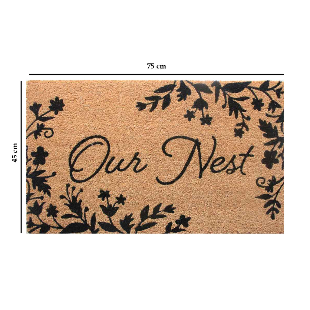 Our Nest Floral Coir Doormat 45x75 cm – ATMAH, view 2