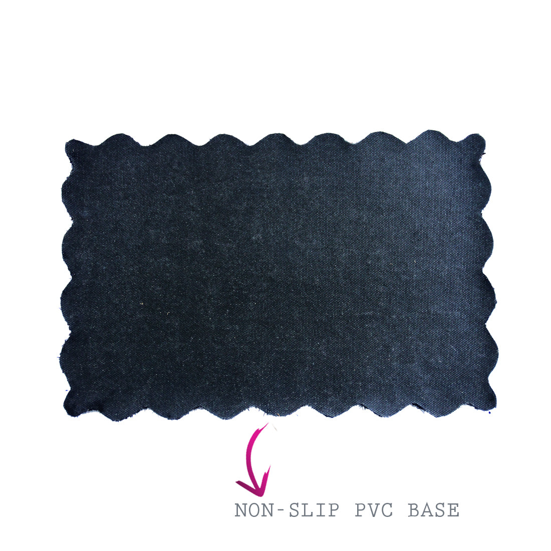 Plain Scallop Border Coir Doormat – ATMAH, view 2