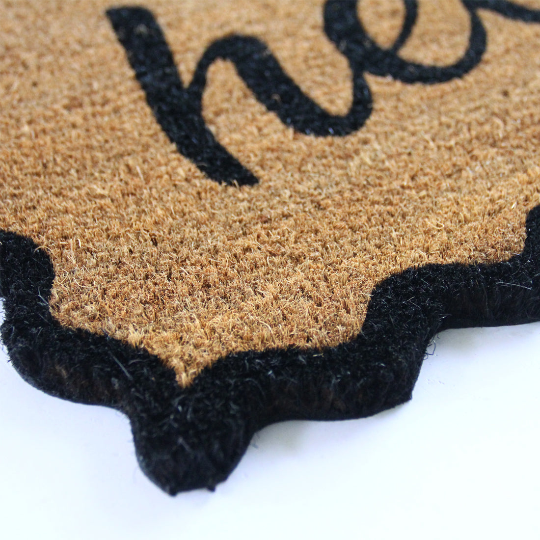 Hello Scallop Border Coir Doormat – ATMAH, view 5