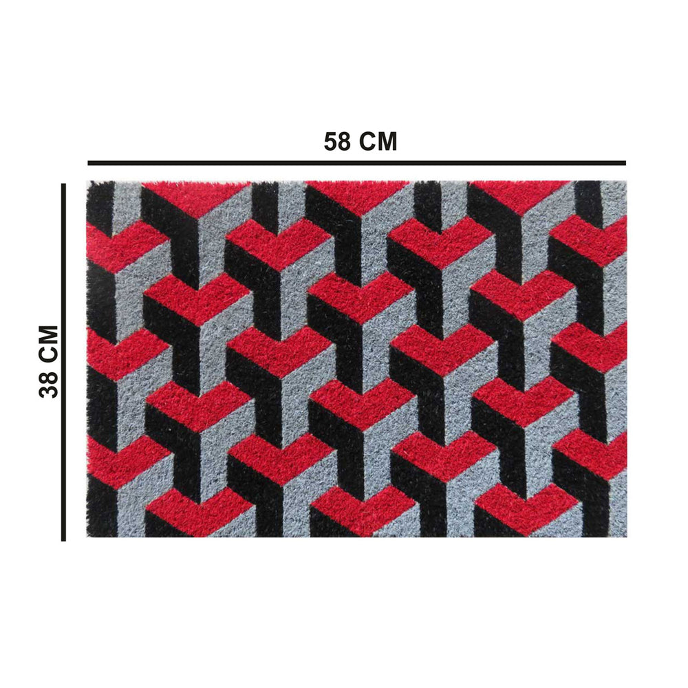 3D design coir door mat
