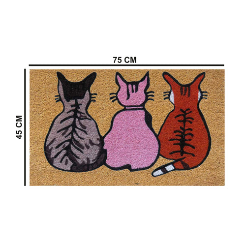 3 Sly Cats Coir Doormat 45x75 cm – ATMAH, view 2