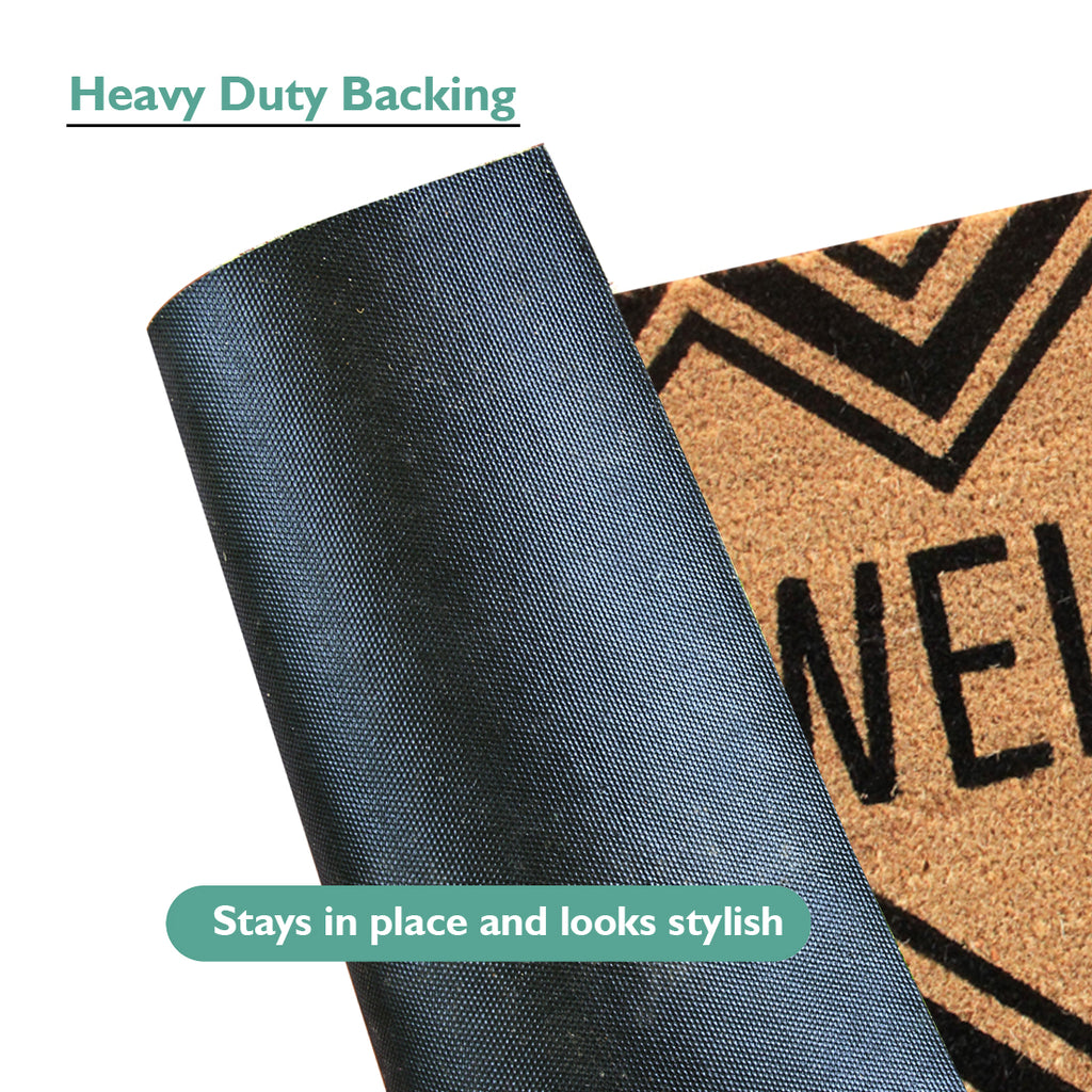Welcome Chevron Coir Doormat 45x75 cm – ATMAH, view 3
