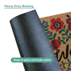 Welcome Floral Coir Doormat 45x75 cm – ATMAH, view 3