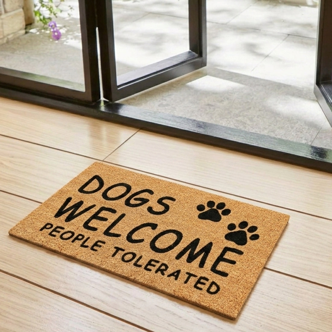 Dogs Welcome Coir Doormat 45x75 cm – ATMAH