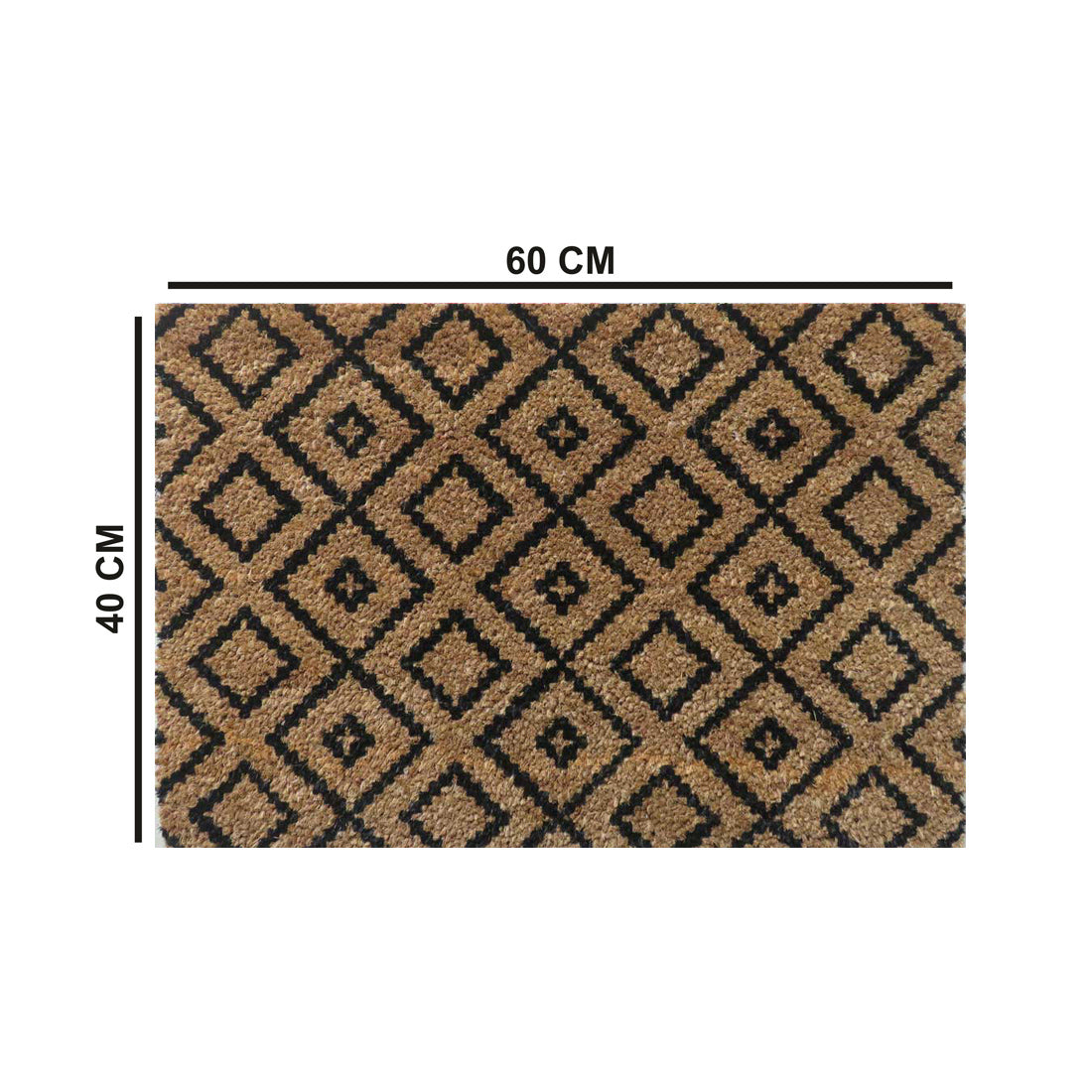 Diamond Illusion Coir Doormat 40x60 cm – ATMAH, view 2