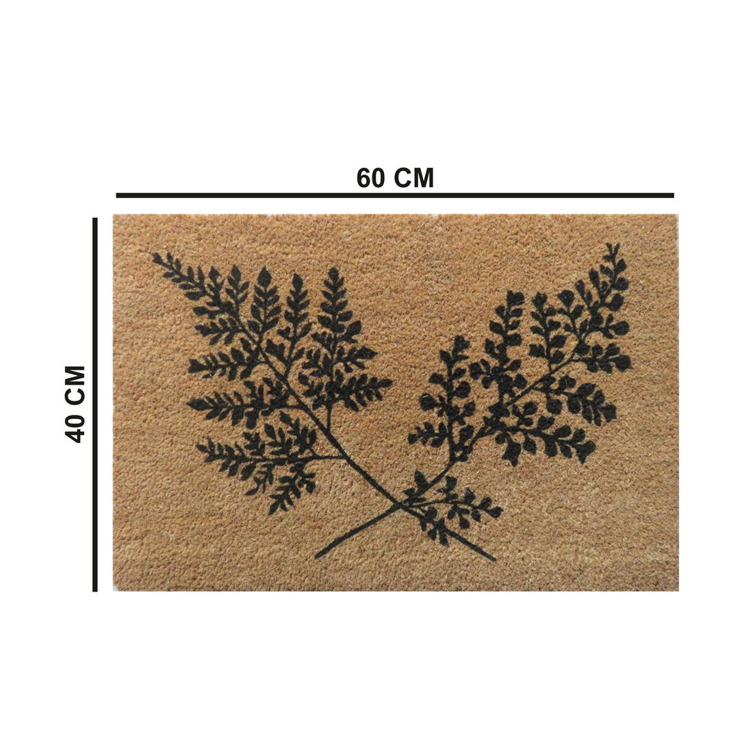 Fern Frond Coir Doormat 40x60 cm – ATMAH, view 2