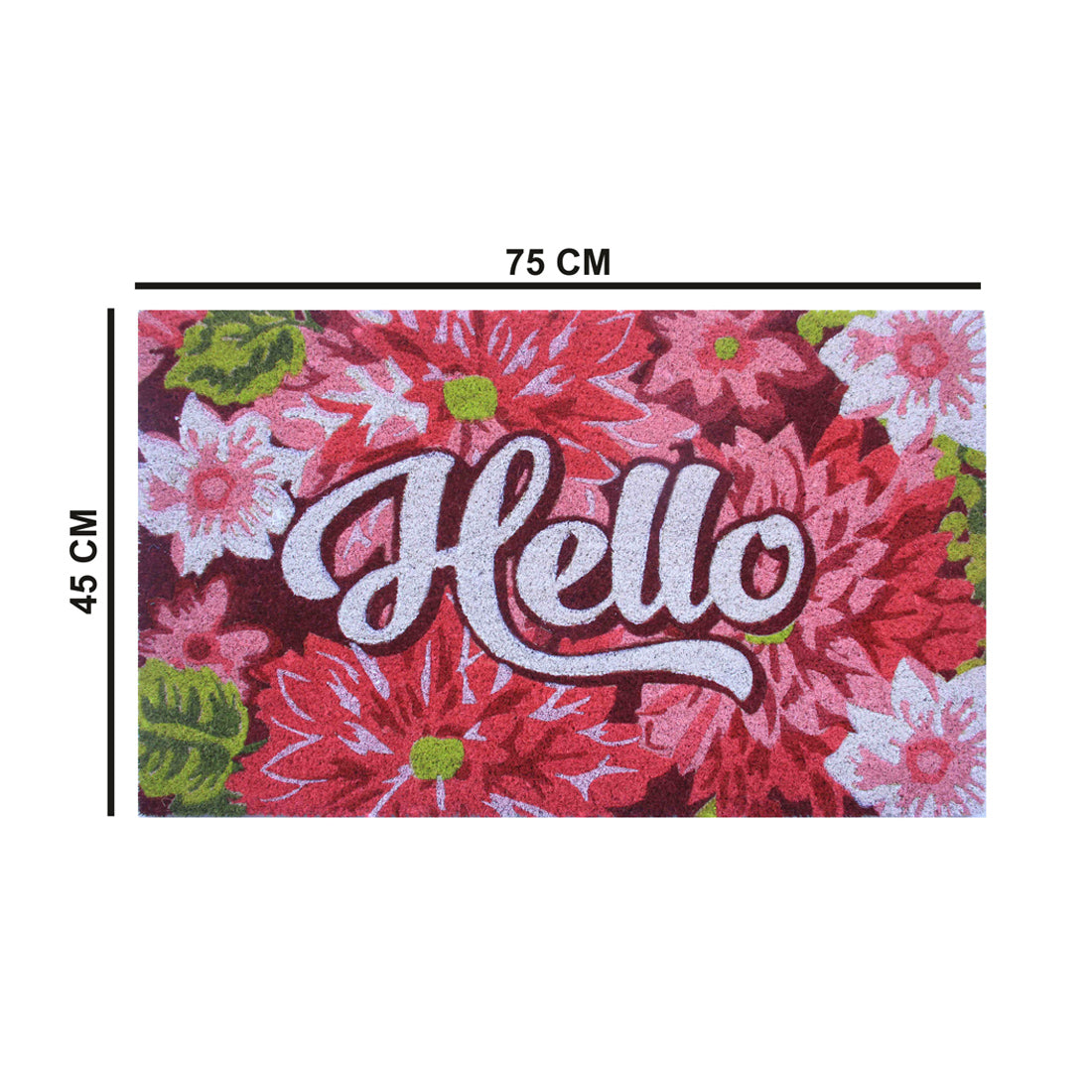 Hello Gerbera Coir Doormat 45x75 cm – ATMAH, view 2