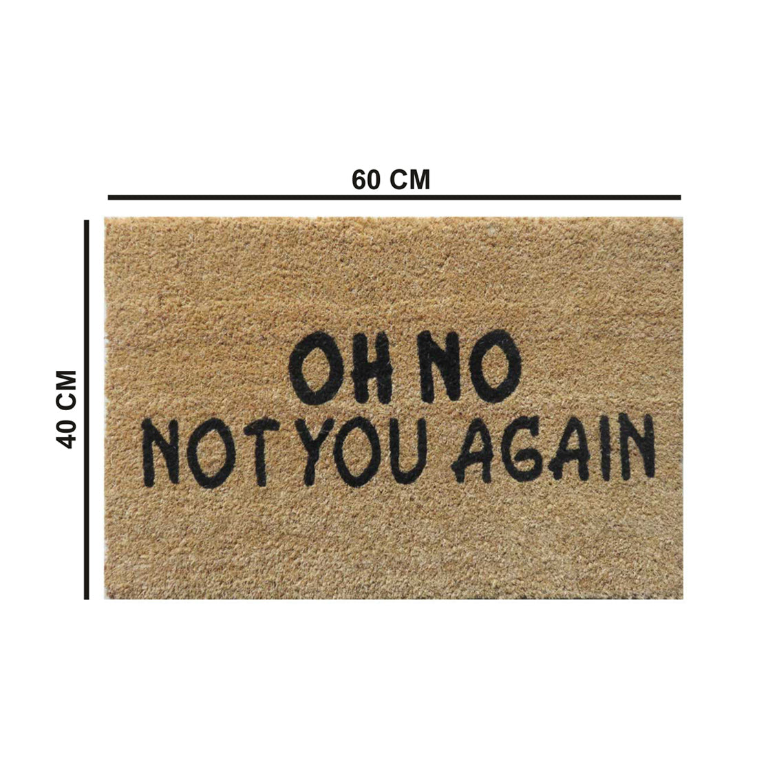 Oh No Not You Again Coir Doormat 40x60 cm – ATMAH, view 2
