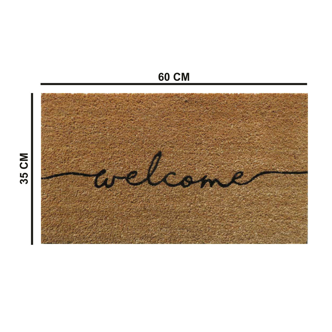 Plain Welcome Coir Doormat 35x60 cm – ATMAH, view 2