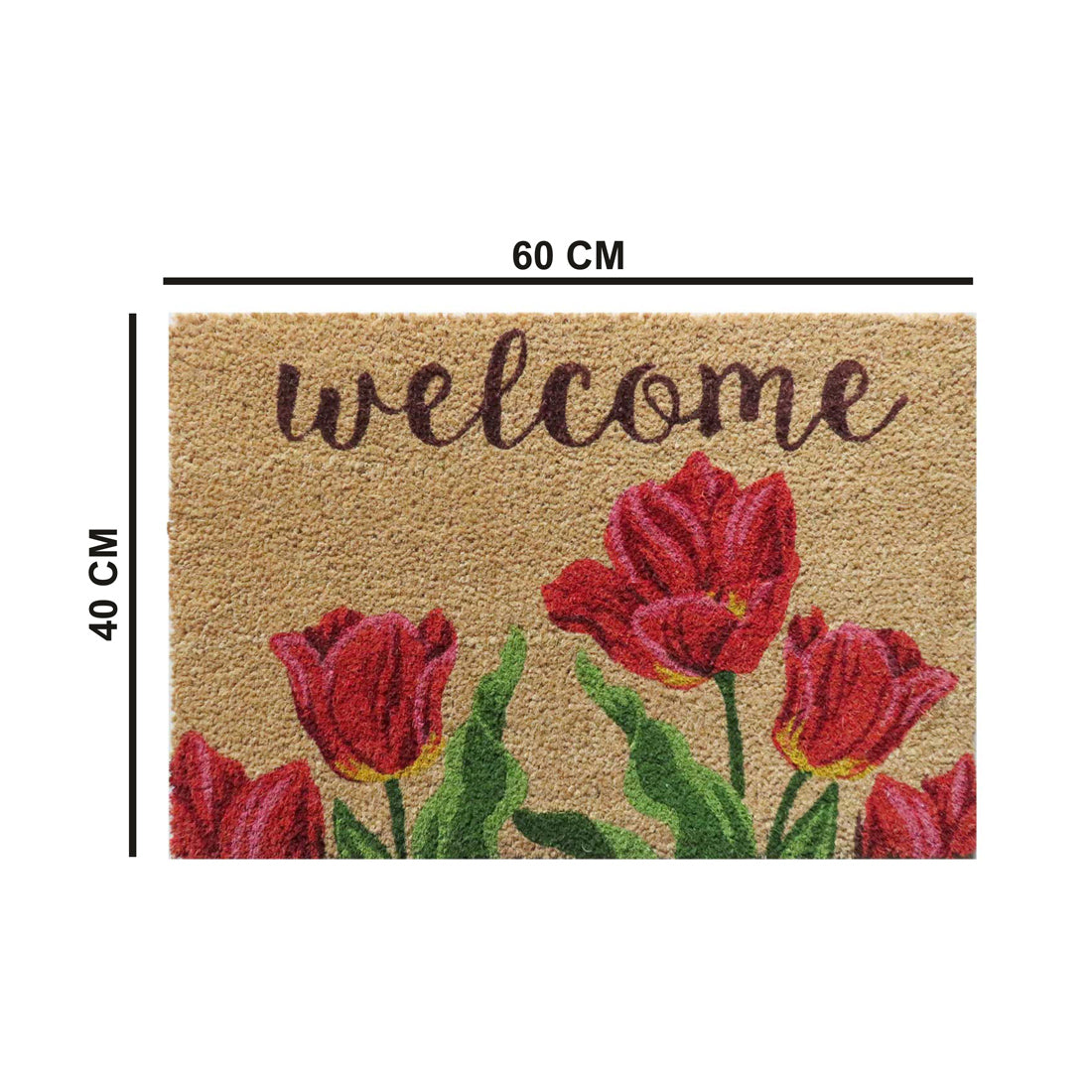 Tulip Welcome Coir Doormat 40x60 cm – ATMAH, view 2