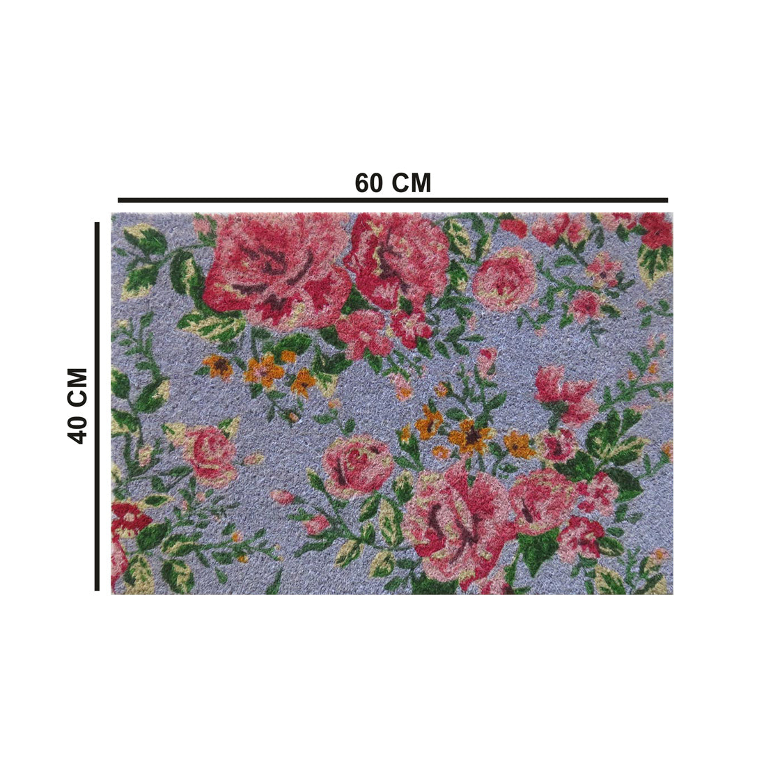 Bed of Roses Coir Doormat 40x60 cm – ATMAH, view 2