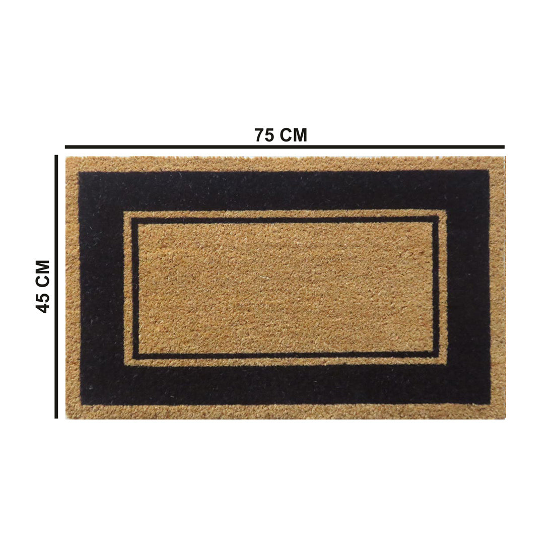 Black Borders Coir Doormat – ATMAH, view 4
