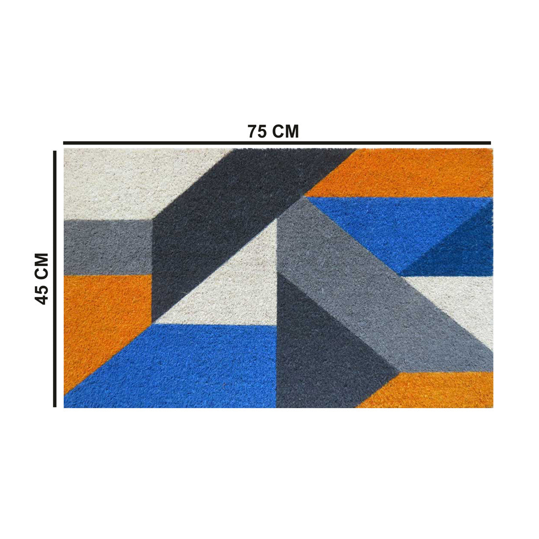 Colourful Geometry Coir Doormat 45x75 cm – ATMAH, view 2