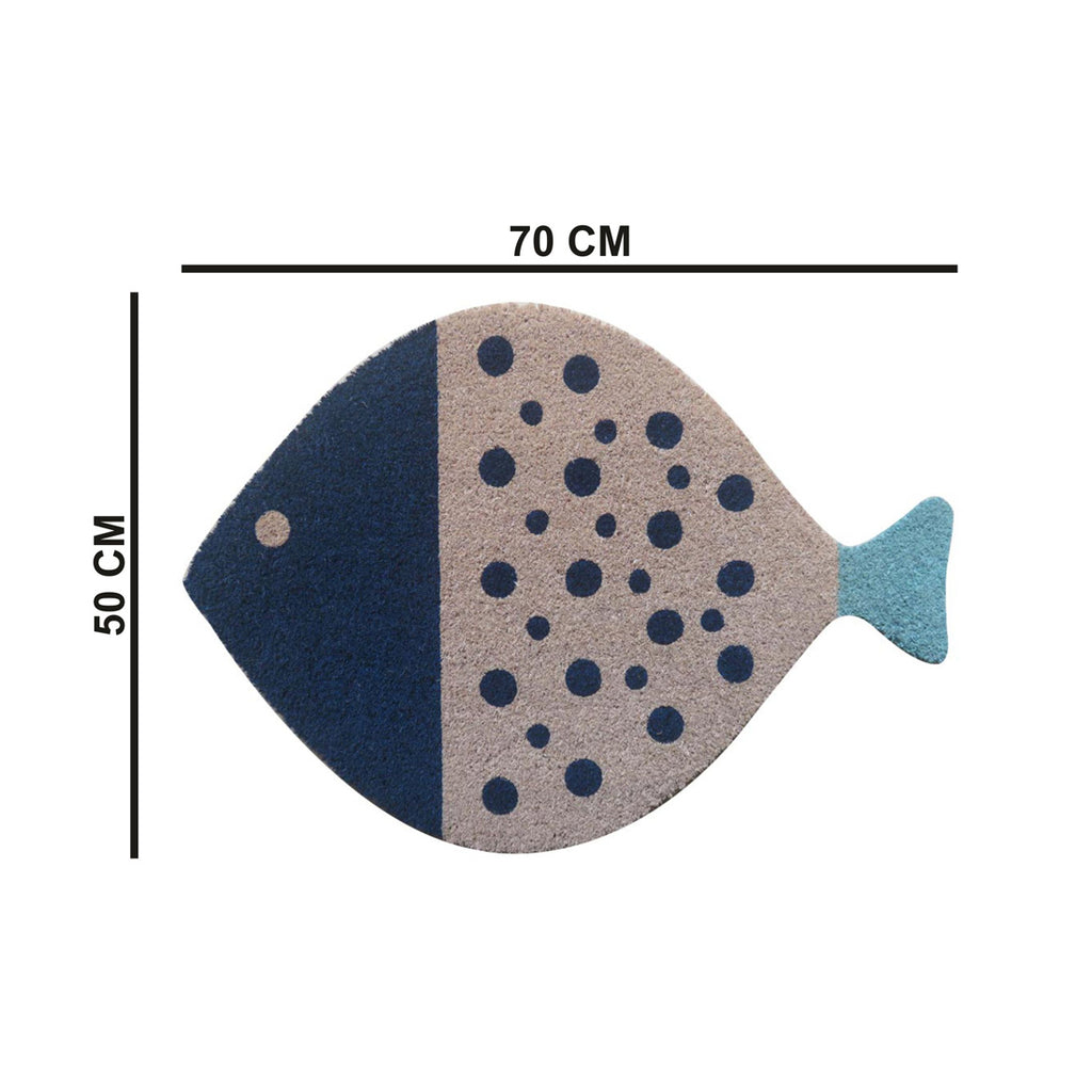 Pretty Fishy Coir Doormat – ATMAH, view 2