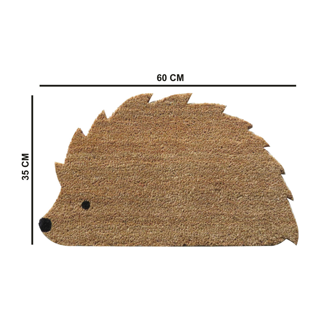 Hedgehog Shaped Coir Doormat 35x60 cm – ATMAH, view 2