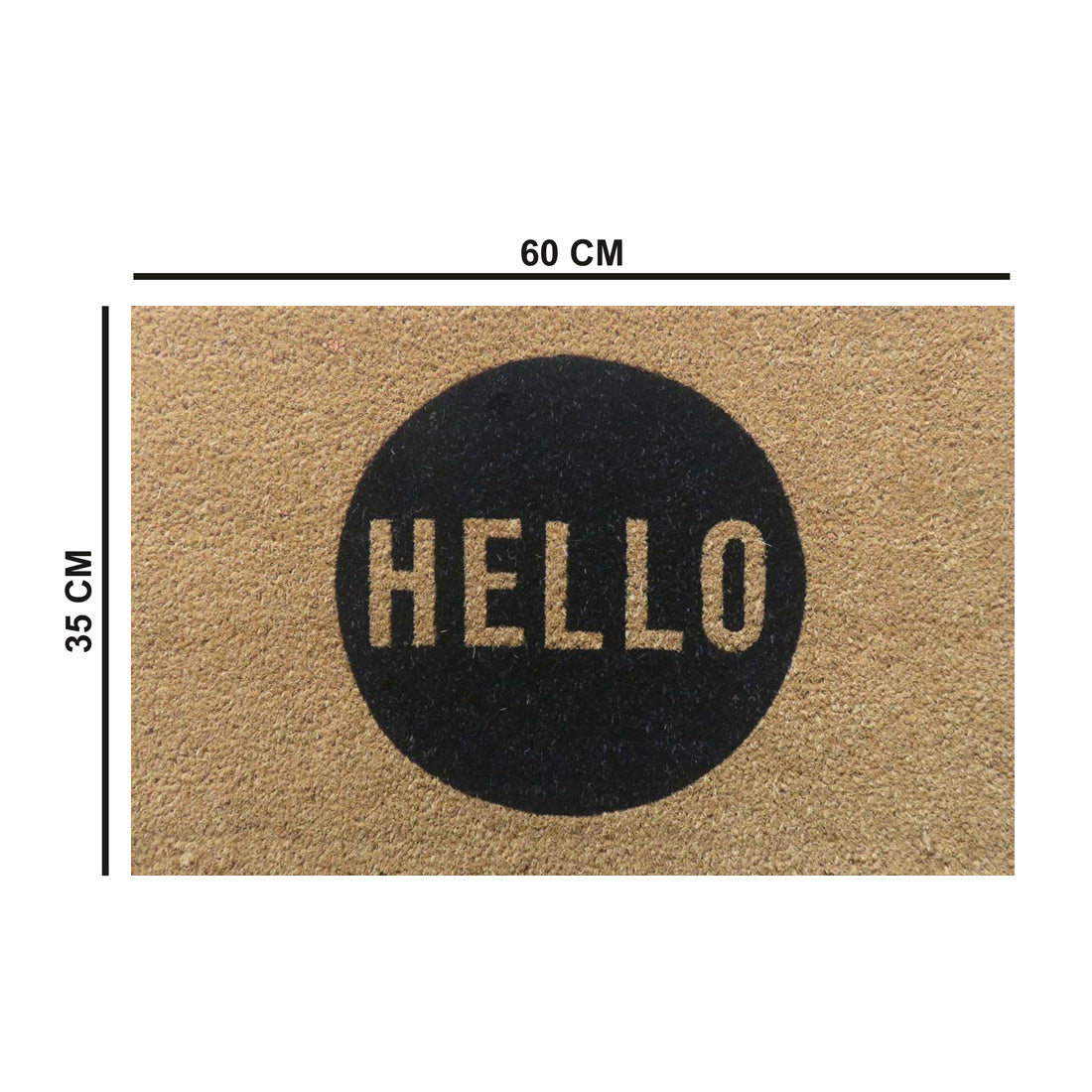 Hello Coir Doormat 35x60 cm – ATMAH, view 2