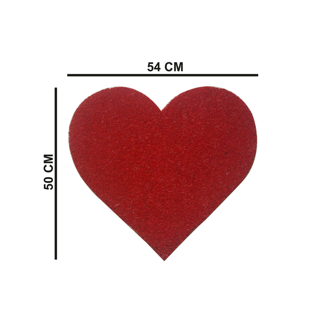 Heart Shaped Coir Doormat 50x54 cm – ATMAH, view 2