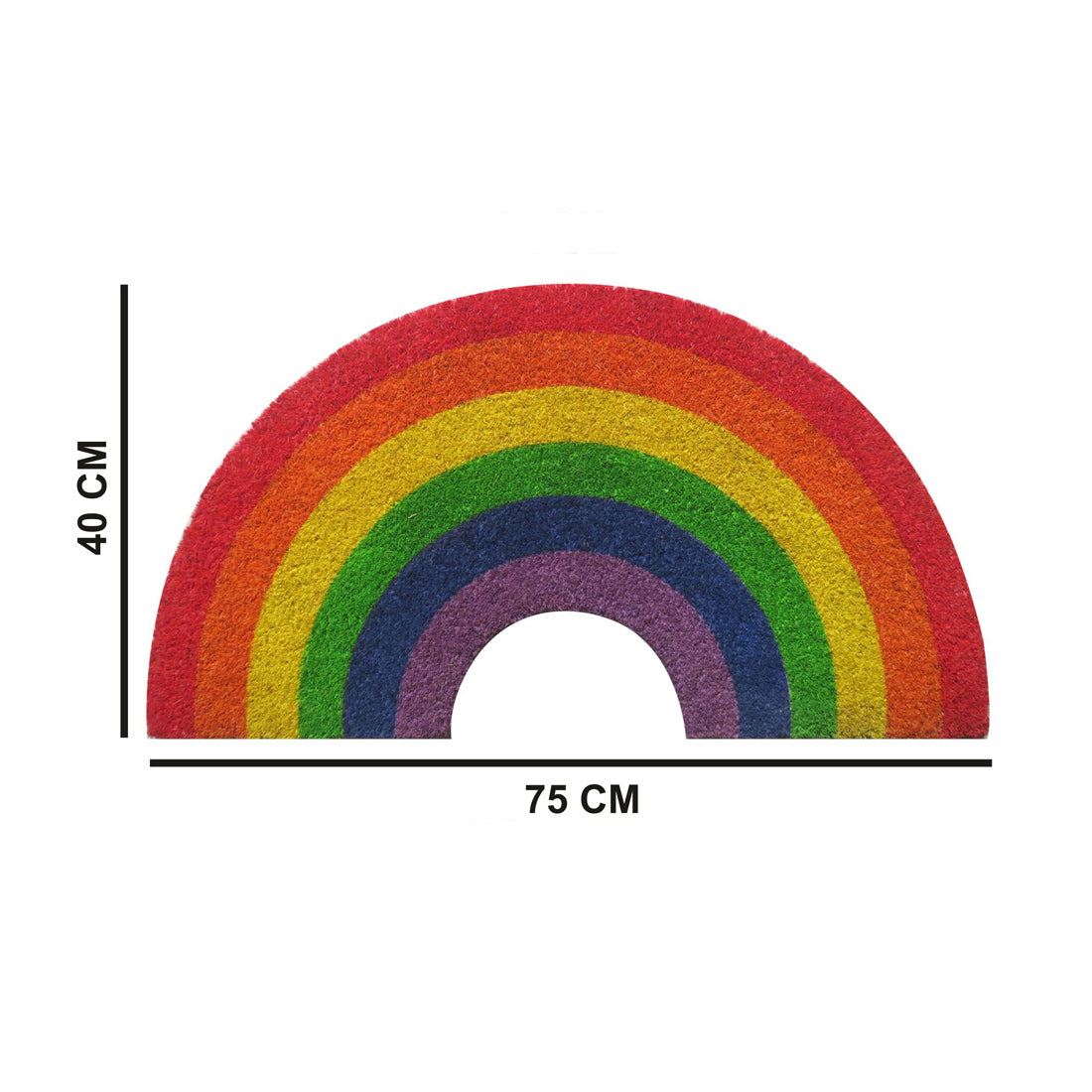 Rainbow Coir Doormat 40x75 cm – ATMAH, view 2