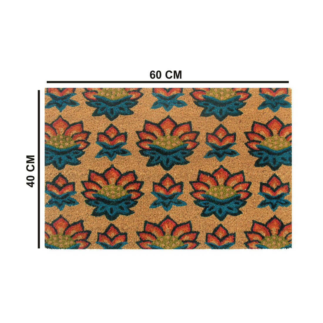 Water Lily Coir Doormat 40x60 cm – ATMAH, view 2