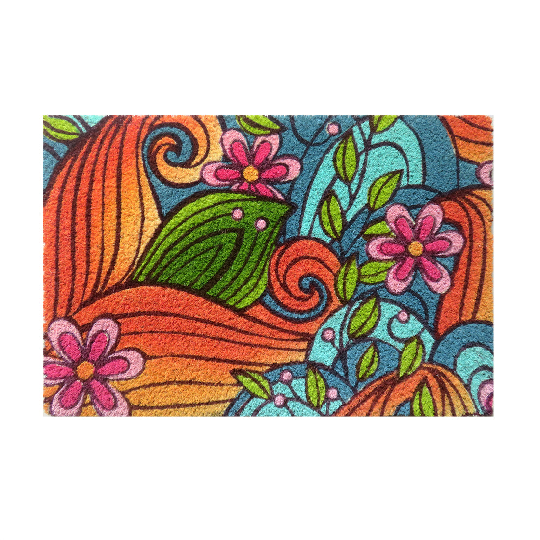 Wild Bloom Floral Coir Doormat 40x60 cm – ATMAH, view 3