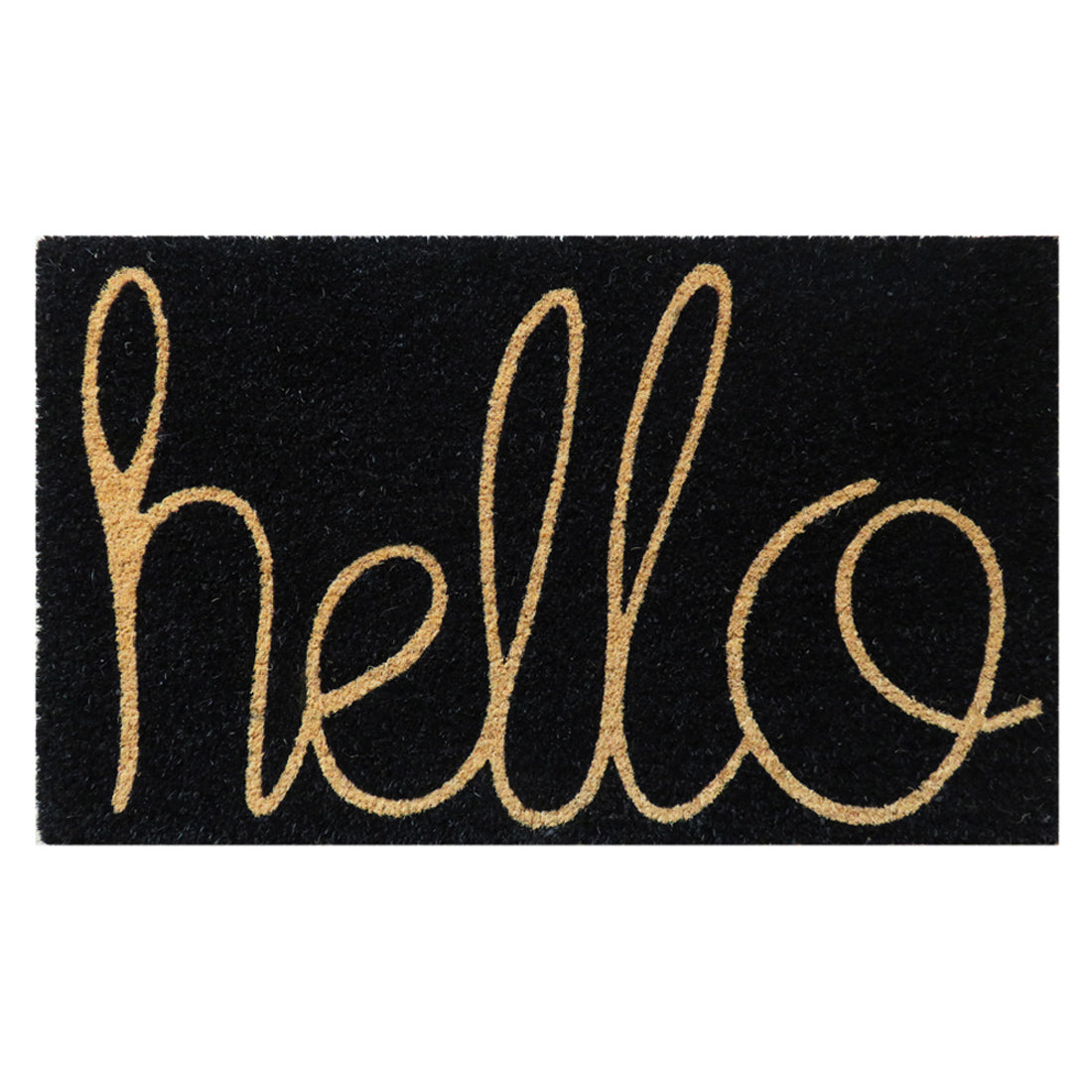 Hello Coir Doormat Black – ATMAH, view 3