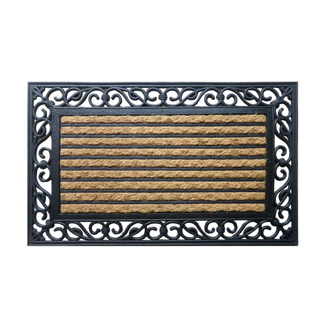 Stripes Rubber & Coir Doormat 45x75 cm – ATMAH, view 2