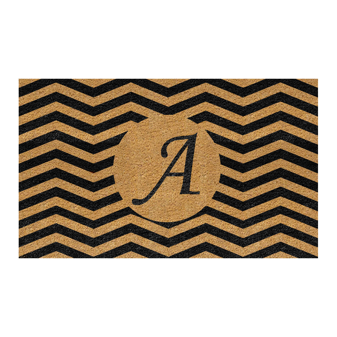 ZIGZAG Monogram Coir Doormat 45x75 cm – ATMAH, view 2