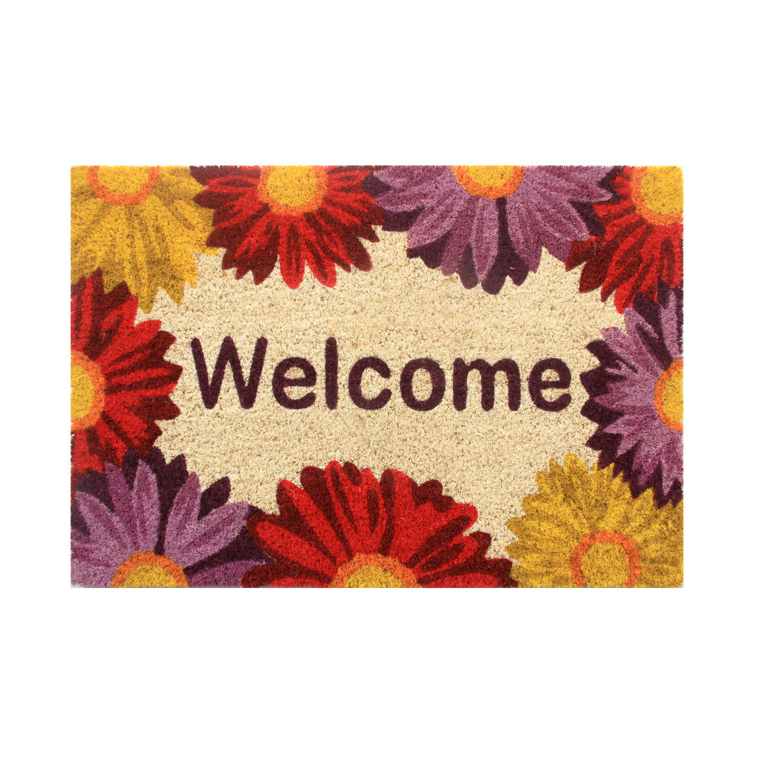 Cheerful Gerberas Coir Doormat 40x60 cm – ATMAH, view 2