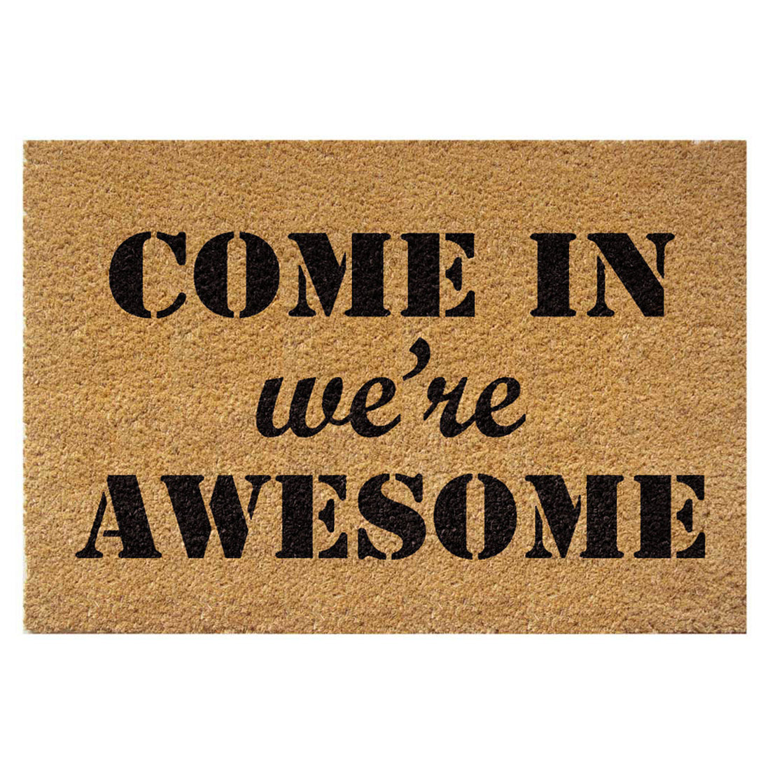 Come in We're Awesome Coir Doormat 40x60 cm – ATMAH, view 3