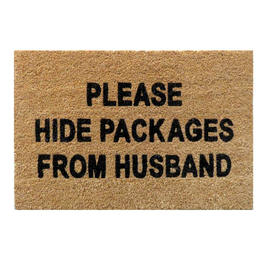 Please Hide Packages from Husband Coir Doormat 40x60 cm – ATMAH, view 3