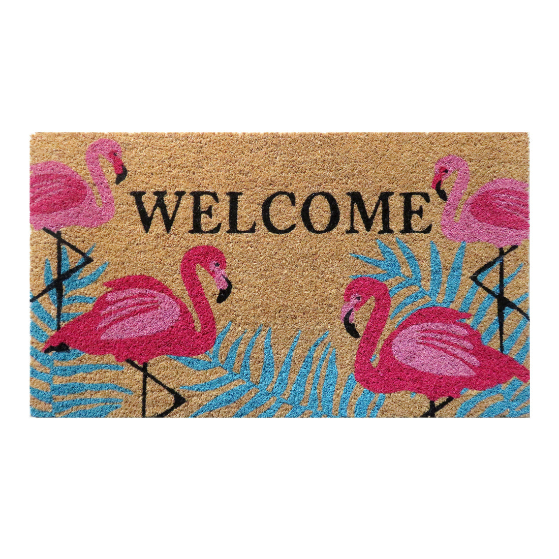 Free Range Flamingos Coir Doormat 40x70 cm – ATMAH, view 3