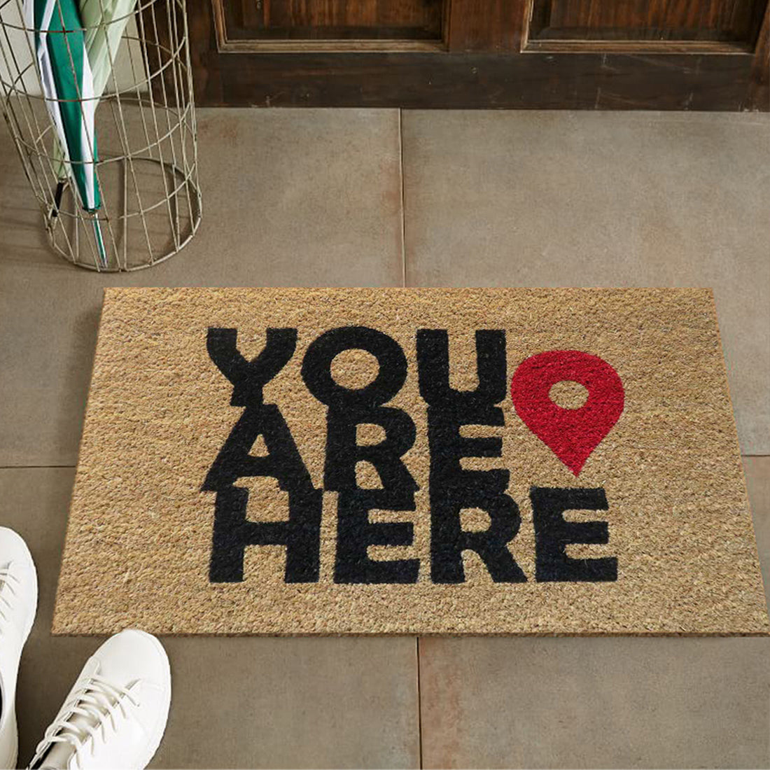 You Are Here Coir Doormat 40x60 cm – ATMAH