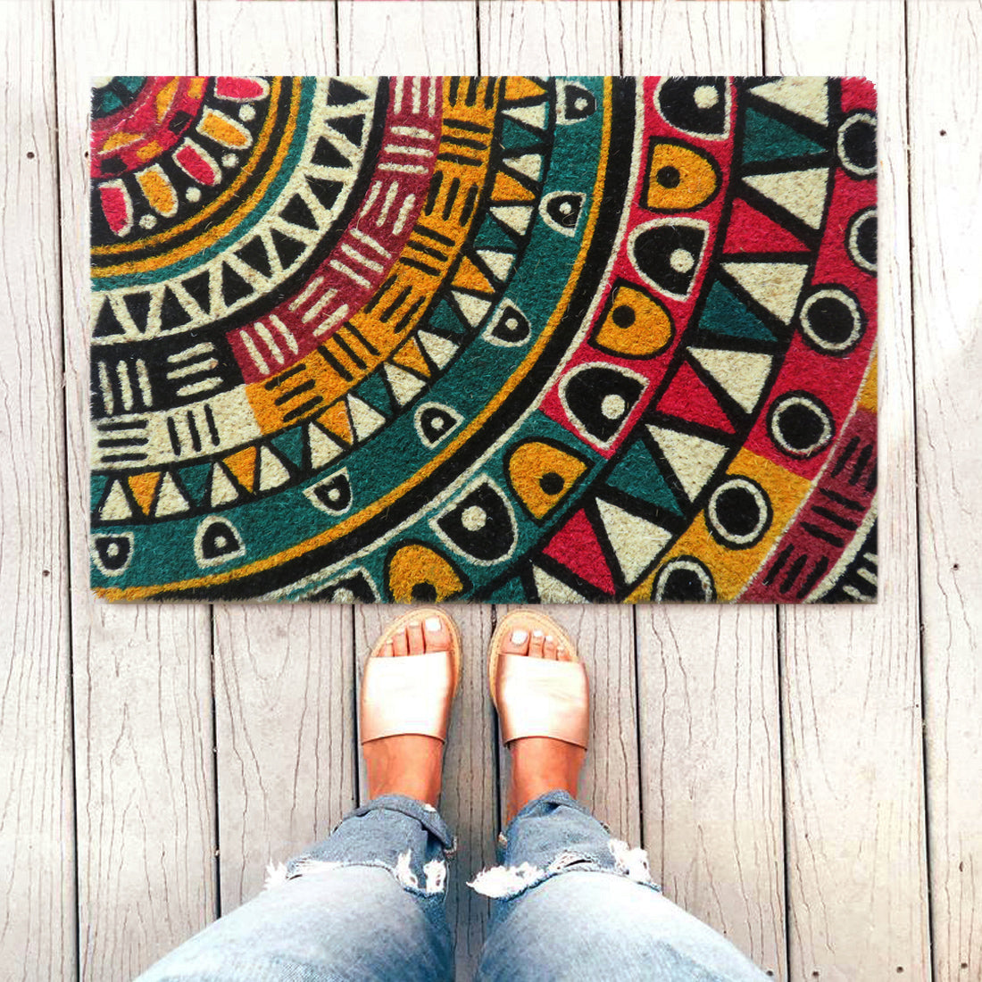 Mandala Coir Doormat 40x60 cm – ATMAH