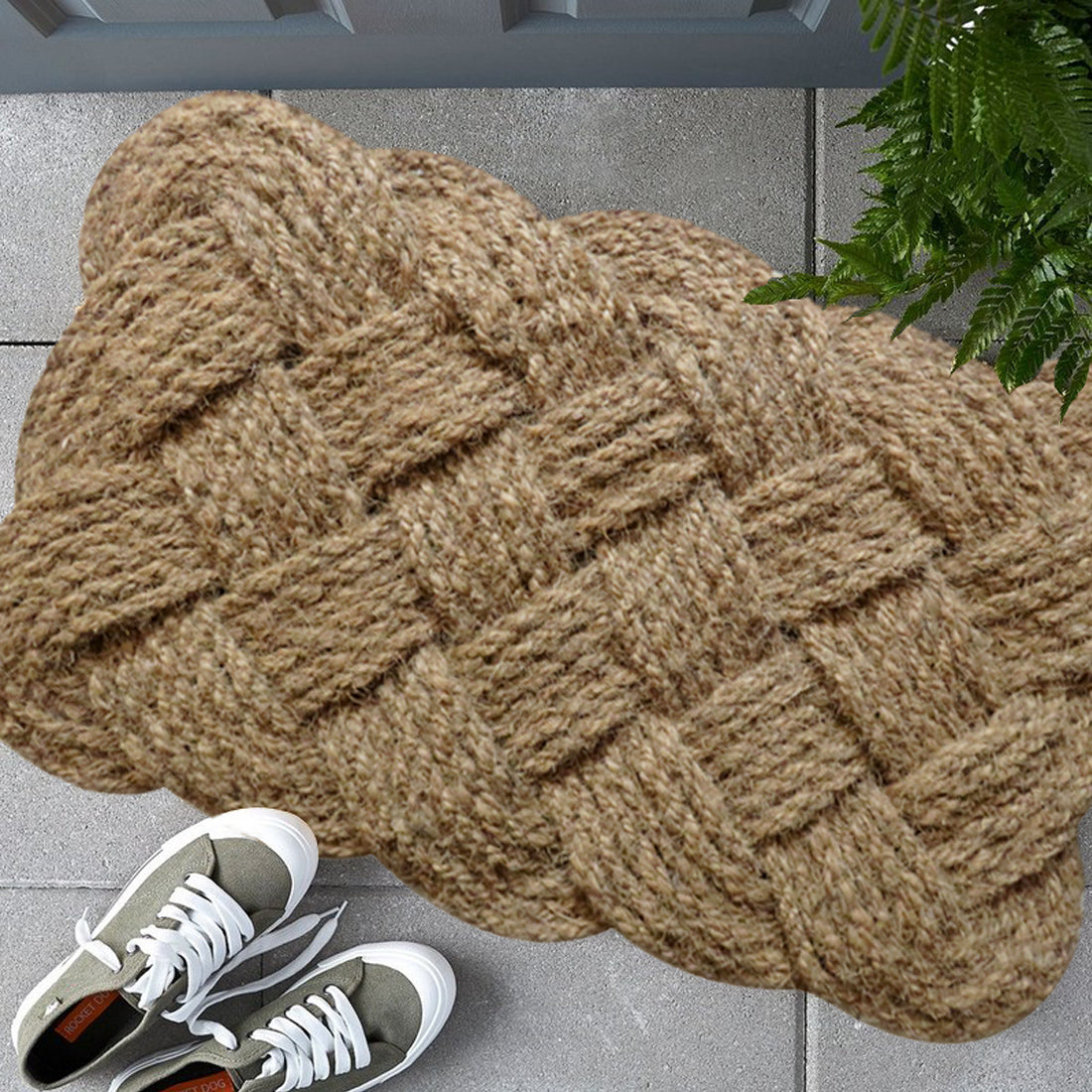 Braided Affair 100% Coir Doormat 45x75 cm – ATMAH