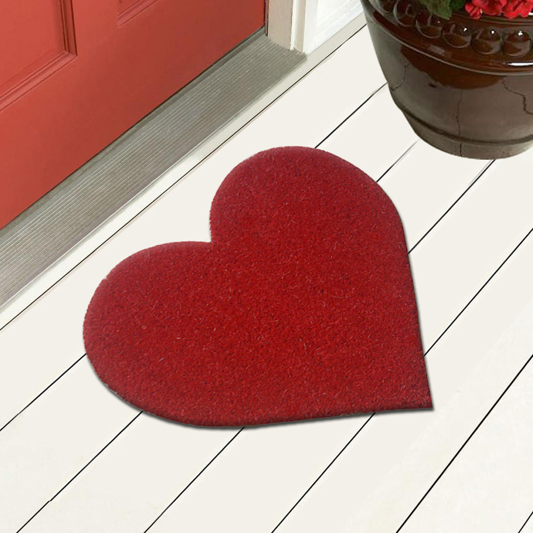 Heart Shaped Coir Doormat 50x54 cm – ATMAH
