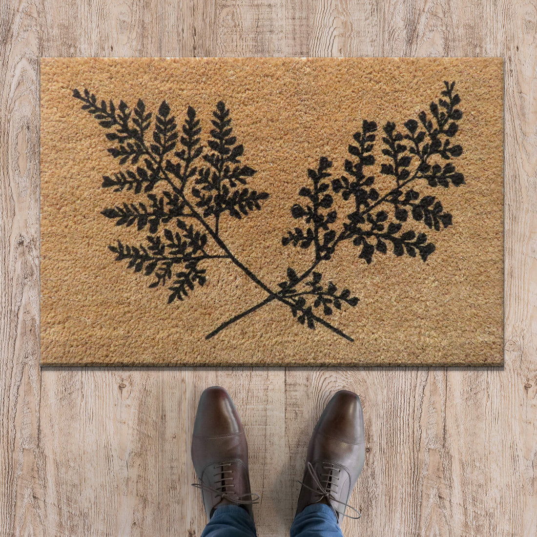 Fern Frond Coir Doormat 40x60 cm – ATMAH