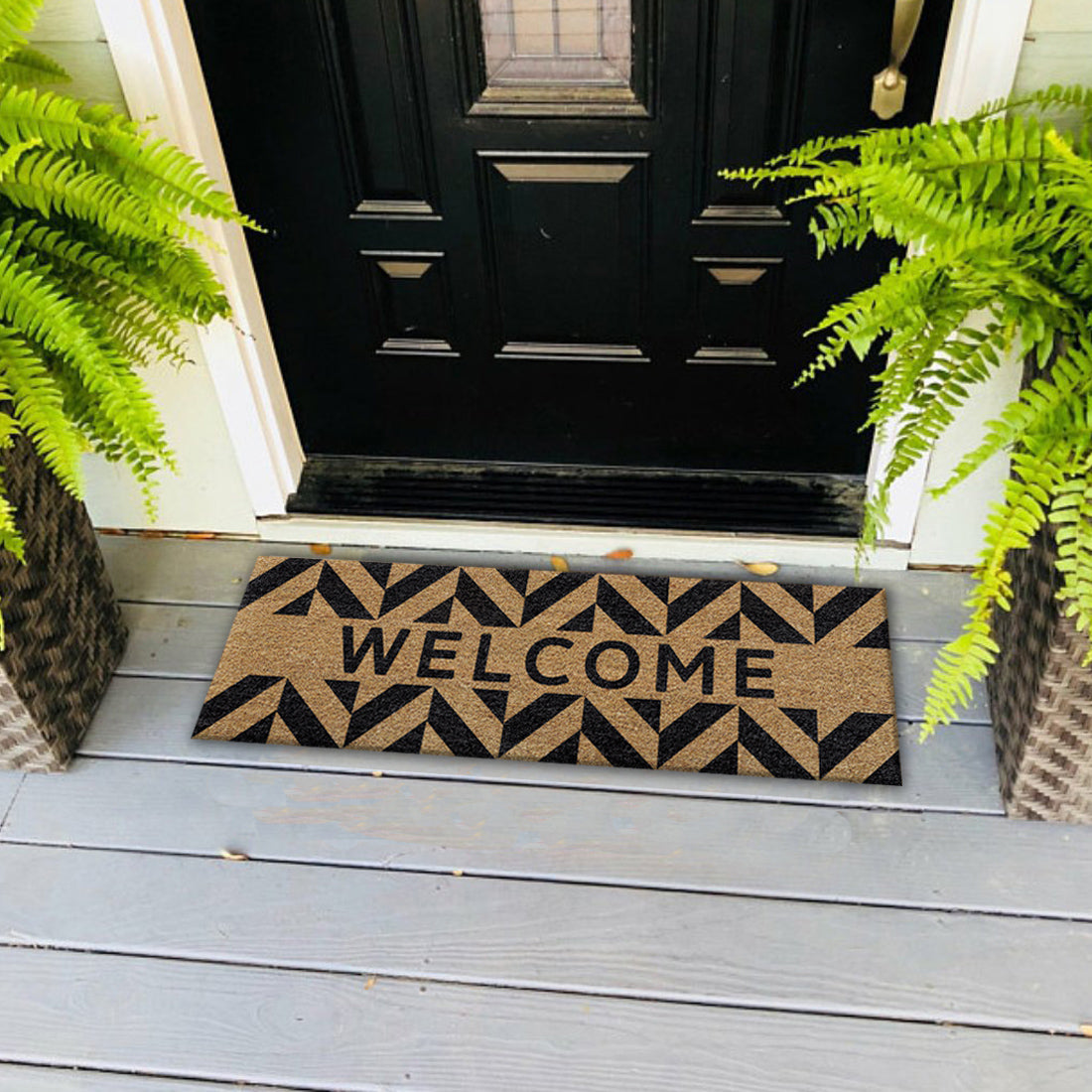 Zigzag Distress Coir Doormat 120x40 cm – ATMAH, view 3