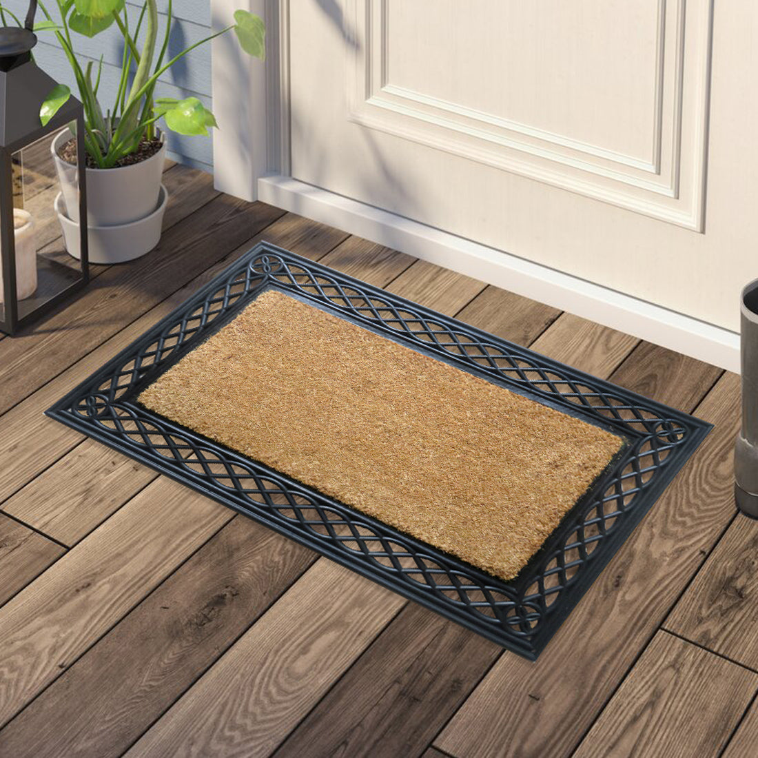 Plain Rubber & Coir Doormat 45x75 cm – ATMAH