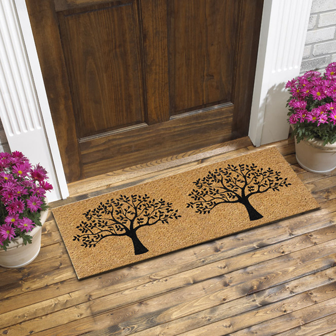 Double Tree Coir Doormat 120x40 cm – ATMAH