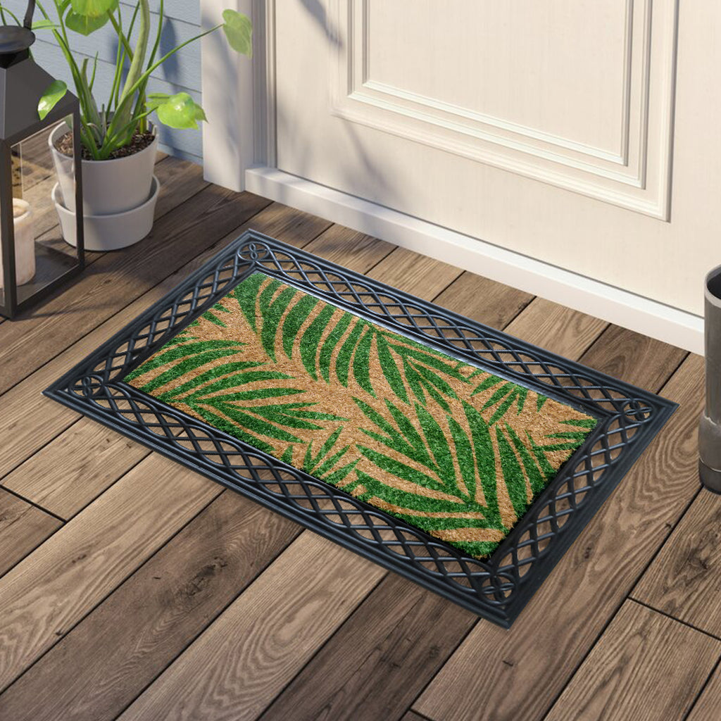 Leaves - Rubber Moulded Coir Doormat