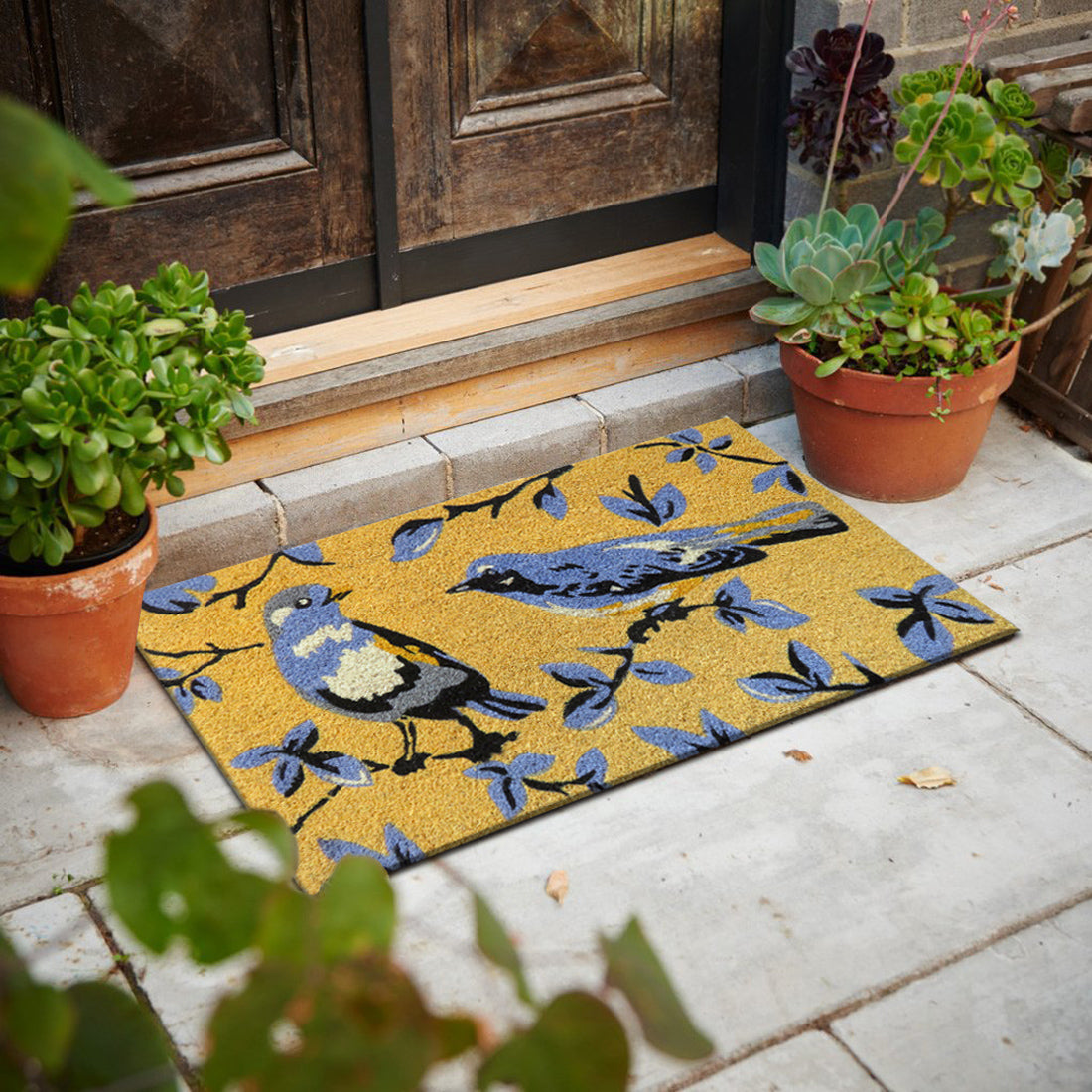 Summer Birds Coir Doormat 45x75 cm – ATMAH