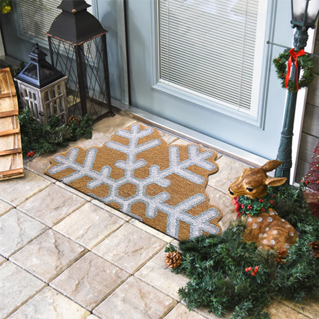 Snowflake Mat Pot Snowflake Glitter Mat – ATMAH - All That Maketh A Home
