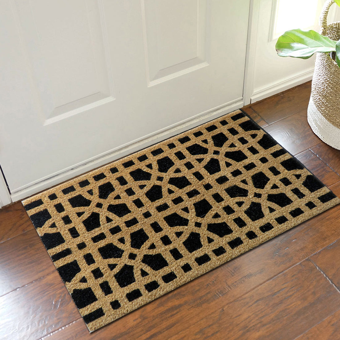 Geometric Coir Doormat 45x75 cm – ATMAH