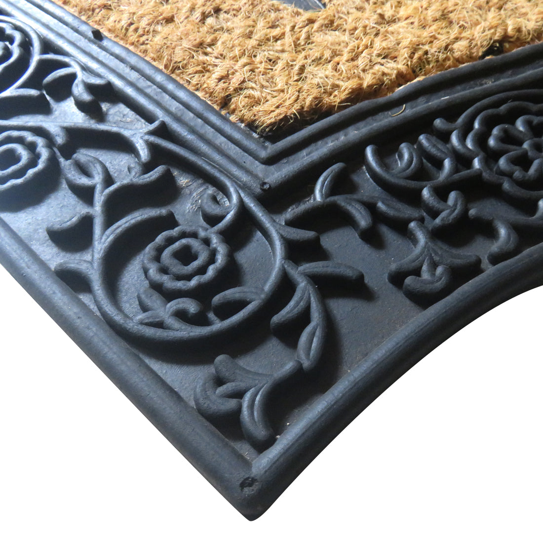 Welcome Shaped Rubber & Coir Doormat 45x75 cm – ATMAH, view 5