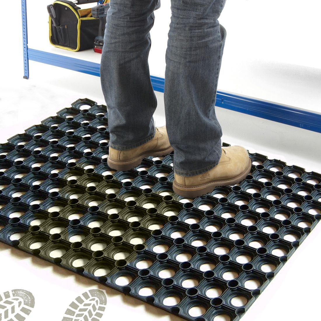 Rubber Hollow Door Mat – ATMAH, view 4